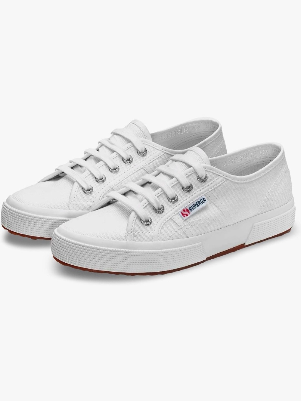 SUPERGA 2750 Cotu Classic Sneakers in White Canvas Size 39.5